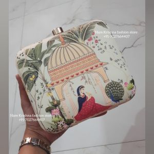 Printed evening clutch purse for ladies
