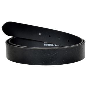 Men Black Formal Textured Leather Belt