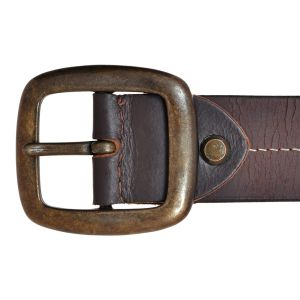 Men Brown Oil Pullup Leather Belt