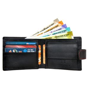 Men\'s Textured Genuine Leather Wallet