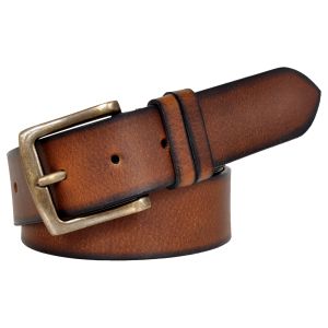 Men\'s Brown Leather Belt