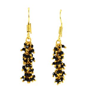 black drop earrings