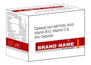 Carbonyl Iron with Folic Acid, Vitamin B12, Vitamin C and Zinc Capsules