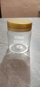 100ml Yellow Screw Cap PET Jar