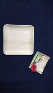 8 Inch square areca Plate