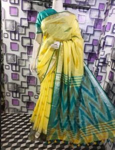 Pure Cotton Ikkat saree