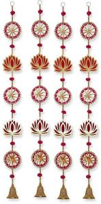 Handmade Lotus Wall and Door Hanging - Home Decor Pooja Decor Diwali Decor Wedding and All Fes