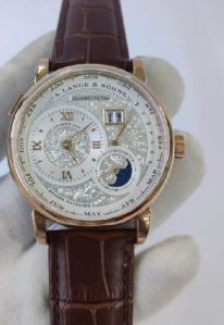 A. Lange & Shone Grand Lange 1 Rose Gold White Swiss Automatic Watch