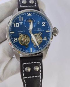 Silver Blue Dial Swiss Automatic Watch