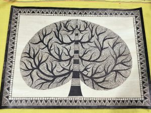 Handmade Madhubani Canvas painting