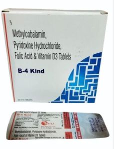 Methylcobalamin Pyridoxin Hydrochloride Folic Acid And Vitamin D3 Tablet