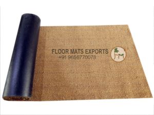 Brown Plain PVC Backed Coir Mat Roll