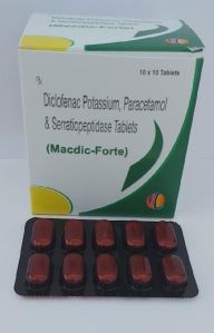 DICLOFENAC POTASSIUM PARACETAMOL SERRATIOPEPTIDASE TABLETS