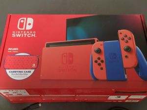 Nintendo Switch Mario Red Blue Edition Gaming Console