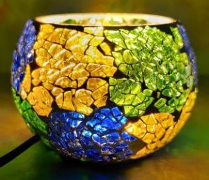 Mosaic Round Tealight Holder