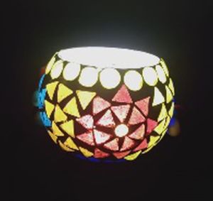 Mosaic Tea Light with In Built LED