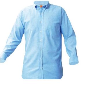 Mens Blue Plain Shirt