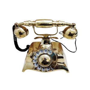 Vintage Telephone With Rotary Dial,