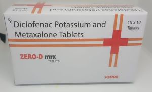 Diclofenac Potassium and Metaxalone Tablets