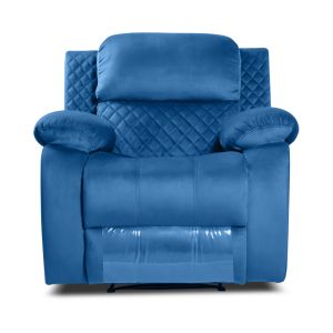Sara Manual Recliner Sofa in Midnight Blue Colour
