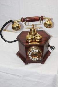 Antique Wooden Telephone