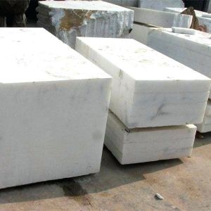 white marble block