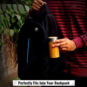 Bamboo Stainless Steel Insulated Sipper Bottle