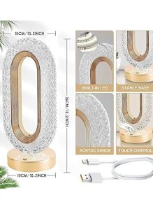 LED Crystal Light Touch Lamp