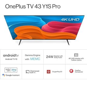 43 Inches OnePlus Y Series 4K Ultra HD Smart TV