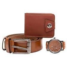 Belt Wallet And Watch Combo Gift Box