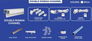 Double Roman Curtain Track System