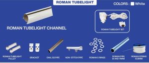 Roman Tube Light Curtain Track System