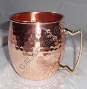 Copper Hammered Barrel Mug