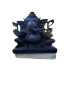 Black Stone Ganesh Baba Statue