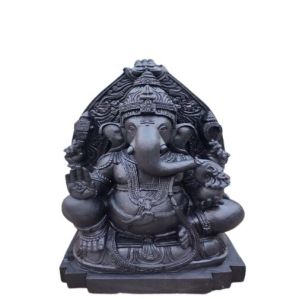 Fancy Black Stone Ganesh Statue