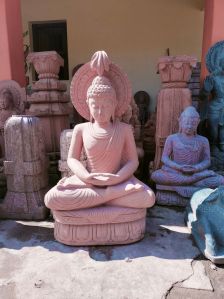 Sand Stone Buddha Ji Statue