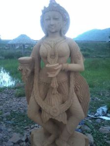 Sandstone Dancing Devadasi Statue