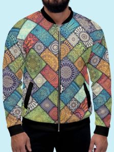 Mens Digital Print Jacket