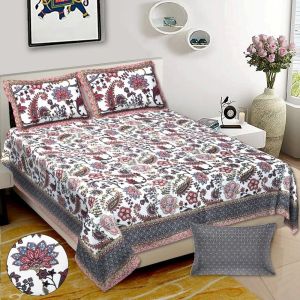 Printed Jumbo Size Double Bed Sheet