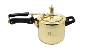 Nyra Pure Brass Cooker with Kalai (Tin Coating) - Inner