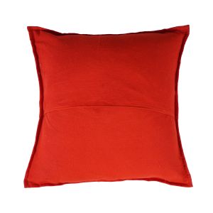 Orange Khambadia Patchwork Cushion Cover