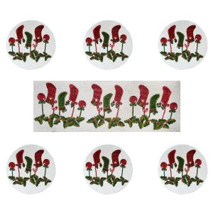 Designer Christmas Special Table Runner With Mat