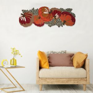 Handmade Pumpkin Beaded Table Runner