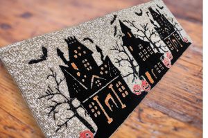 Halloween Beaded Table Runner