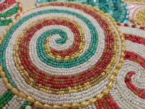 Designer Beaded Table Runner