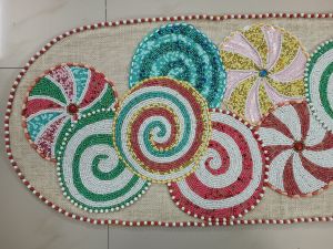 Designer Beaded Table Runner