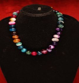 Multicolor Brass Designer Mala