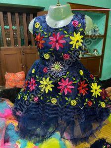 Kids Fancy Embroidered Frock