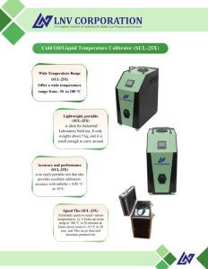 Low temperature Oil bath Calibrator (-30 To 100 DegC) at 25 DegC