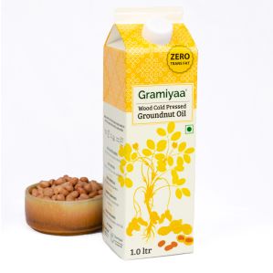 Wood Cold Pressed Groundnut Oil